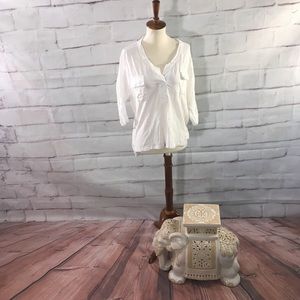 Tiny Button Down Shirt in White